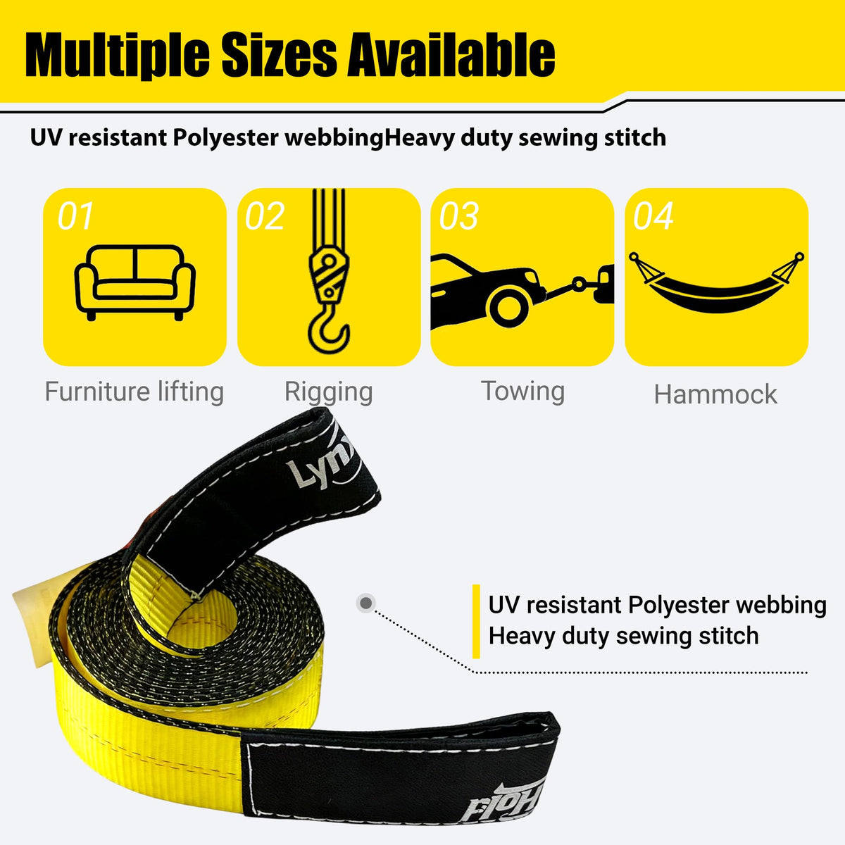 Lift Sling Web Strap/Wear Guard End