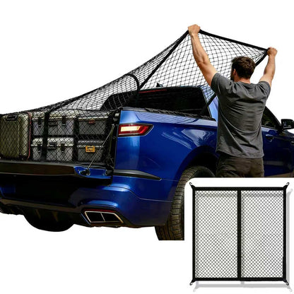 Highly Elastic Cargo Net, Simple Truck Bed Cargo Mesh Organizer