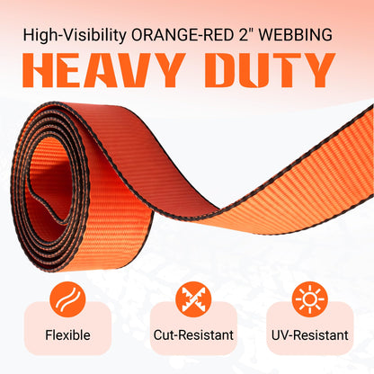 2" x 96" Cargo Control Wire Hook Ratchet Straps, Wheel Tie Down System