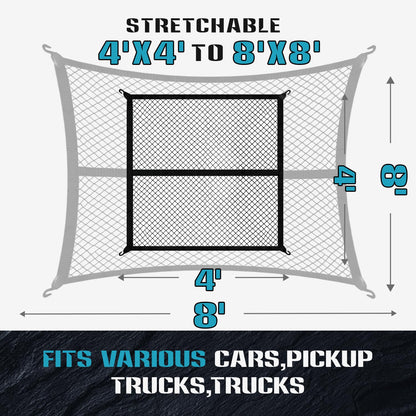 Highly Elastic Cargo Net, Simple Truck Bed Cargo Mesh Organizer