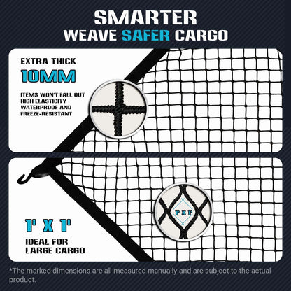 Highly Elastic Cargo Net, Simple Truck Bed Cargo Mesh Organizer