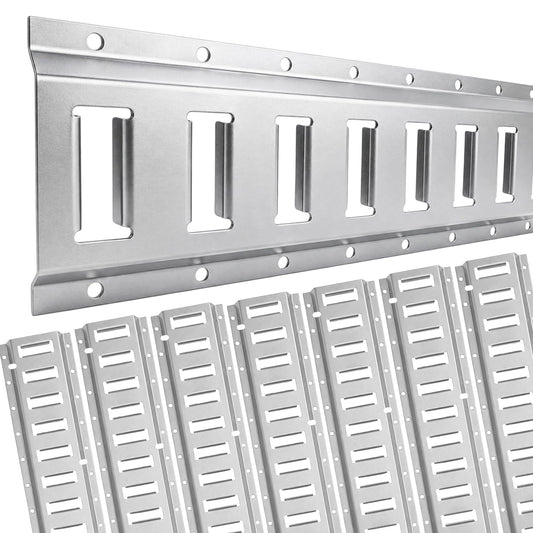 E Track Tie Down Rail, 5ft, Silver Coated Steel, 4,500 LBS Per Rail