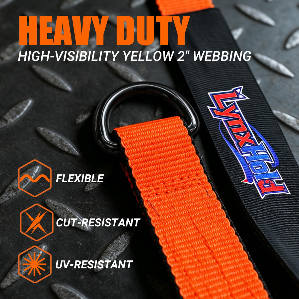 Car Hauler Tie Down Straps 2" x 120", 10,000 lb Lasso Wheel Straps with Hooks, 4-Pack